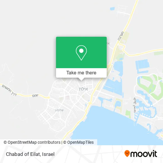 Карта Chabad of Eilat