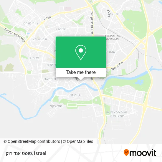 Карта טוסט אנד רוק