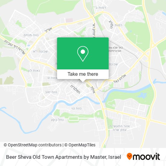 Beer Sheva Old Town Apartments by Master map