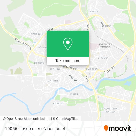 10056 - מגדלי רמב ם טוביהו map