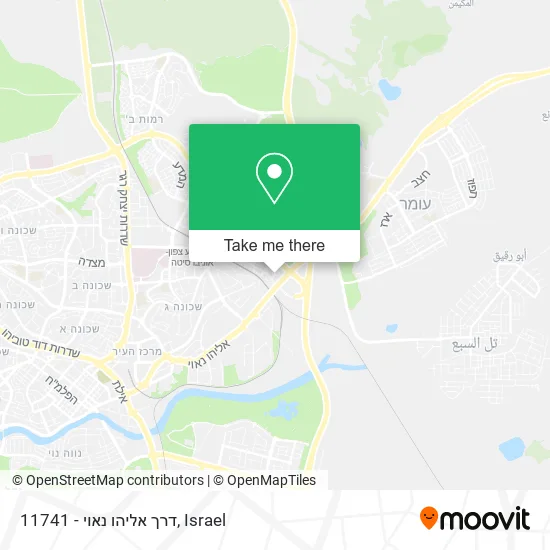 11741 - דרך אליהו נאוי map