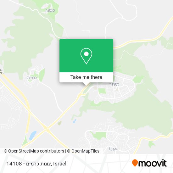 14108 - צומת כרמים map