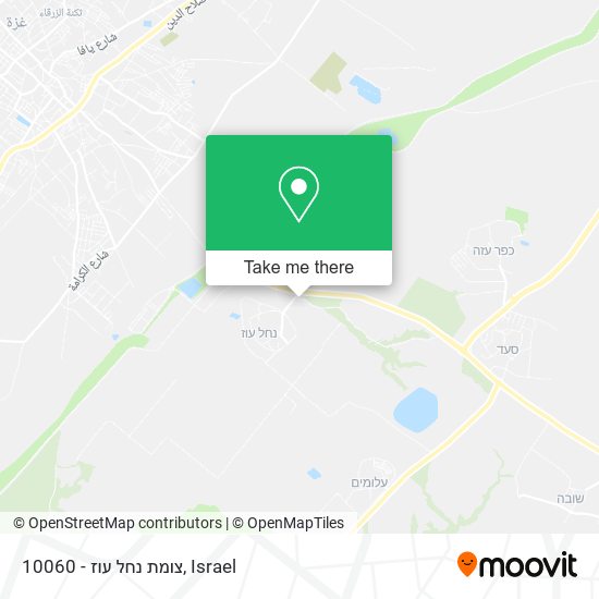 10060 - צומת נחל עוז map