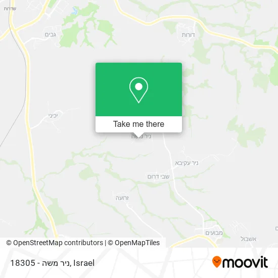 Карта 18305 - ניר משה