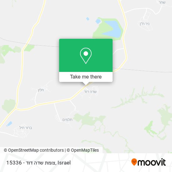 Карта 15336 - צומת שדה דוד