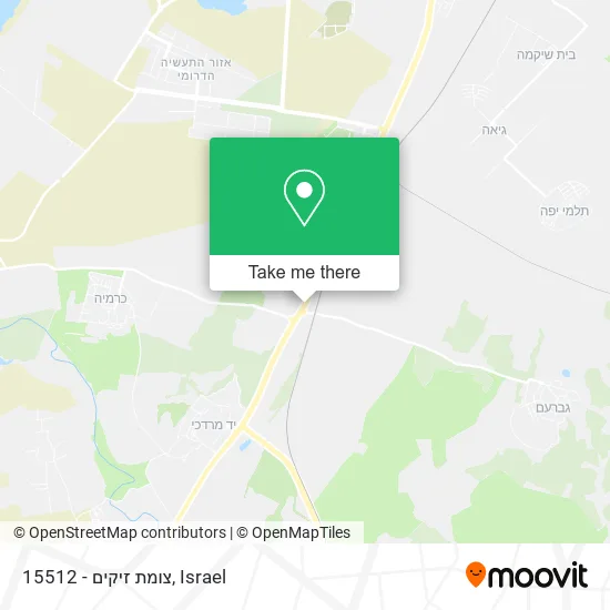 15512 - צומת זיקים map