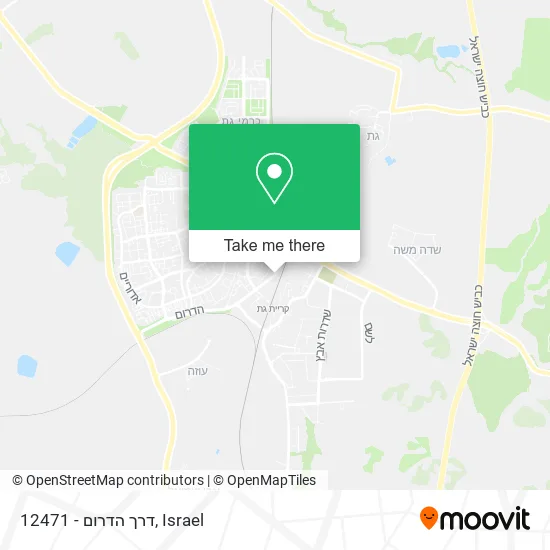Карта 12471 - דרך הדרום