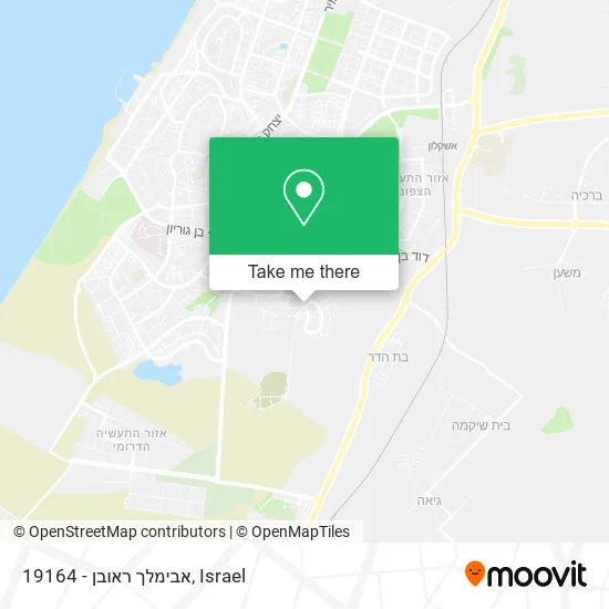 19164 - אבימלך ראובן map
