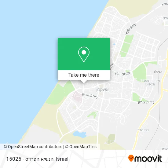 15025 - הנשיא הפרדס map