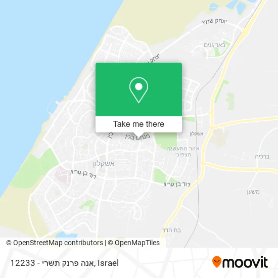 12233 - אנה פרנק תשרי map