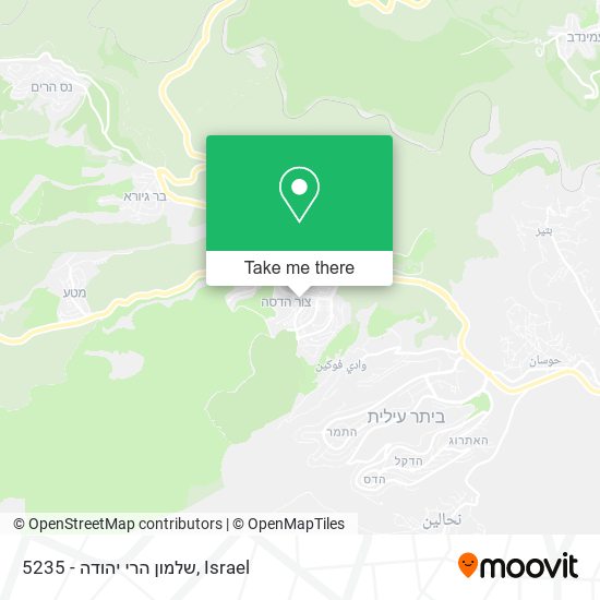 5235 - שלמון הרי יהודה map
