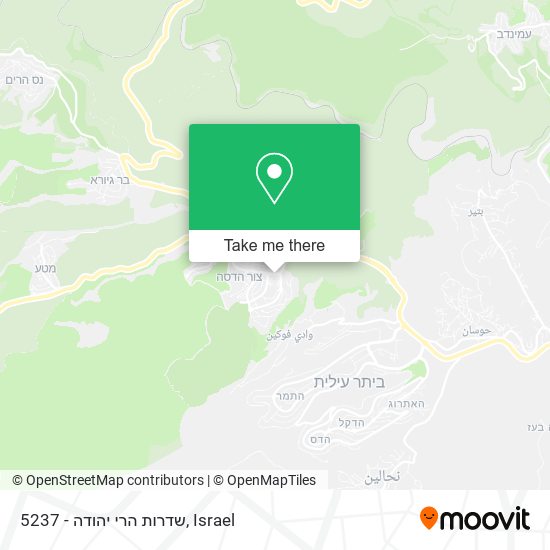 5237 - שדרות הרי יהודה map