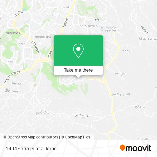 Карта 1404 - הרב מן ההר