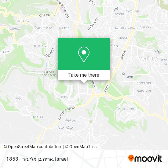 1853 - אריה בן אליעזר map