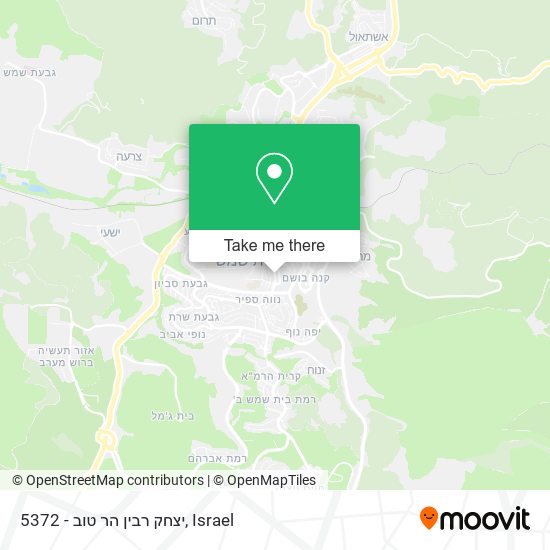 Карта 5372 - יצחק רבין הר טוב
