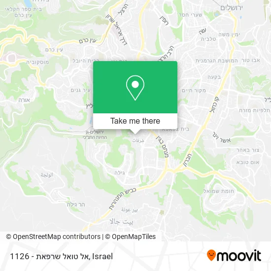 1126 - אל טואל שרפאת map