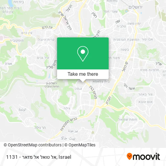 Карта 1131 - אל טואל אל מזאר