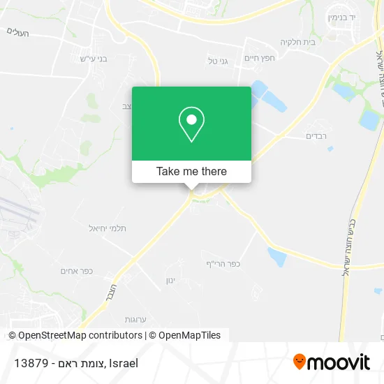 Карта 13879 - צומת ראם