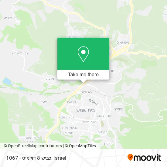 1067 - כביש 8 דולמיט map
