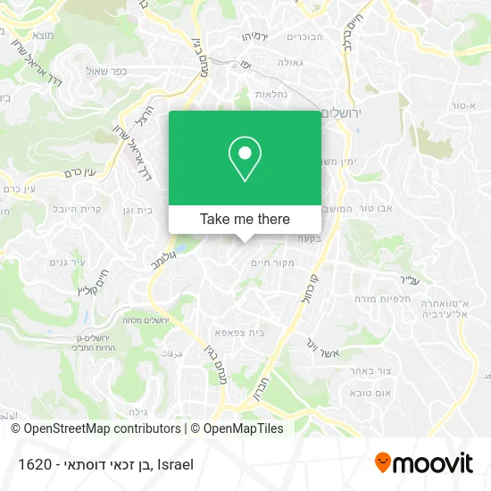 Карта 1620 - בן זכאי דוסתאי