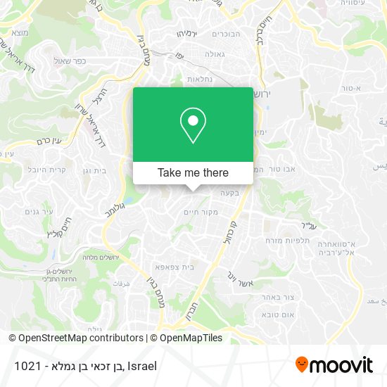 1021 - בן זכאי בן גמלא map