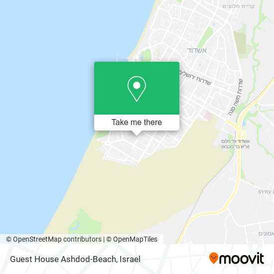 Guest House Ashdod-Beach map