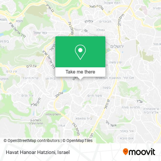 Havat Hanoar Hatzioni map