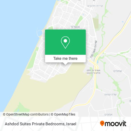 Ashdod Suites Private Bedrooms map