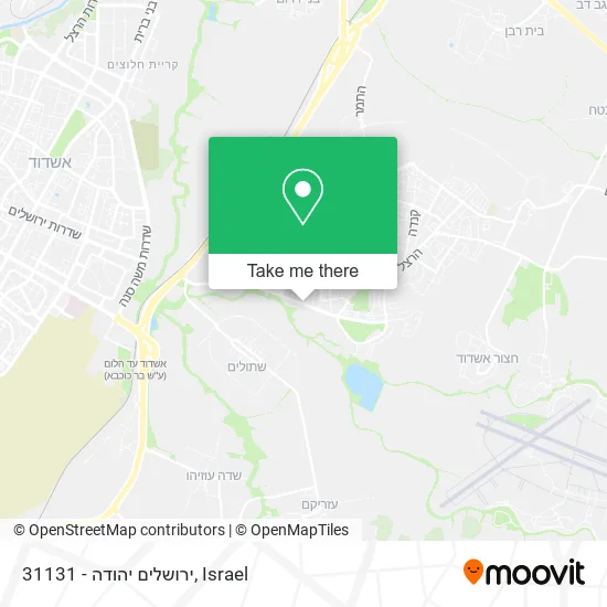 31131 - ירושלים יהודה map