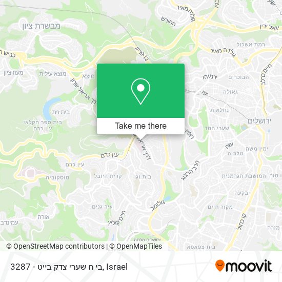 3287 - בי ח שערי צדק בייט map