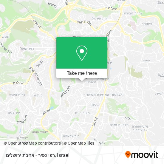 רפי כפיר - אהבת ירושלים map