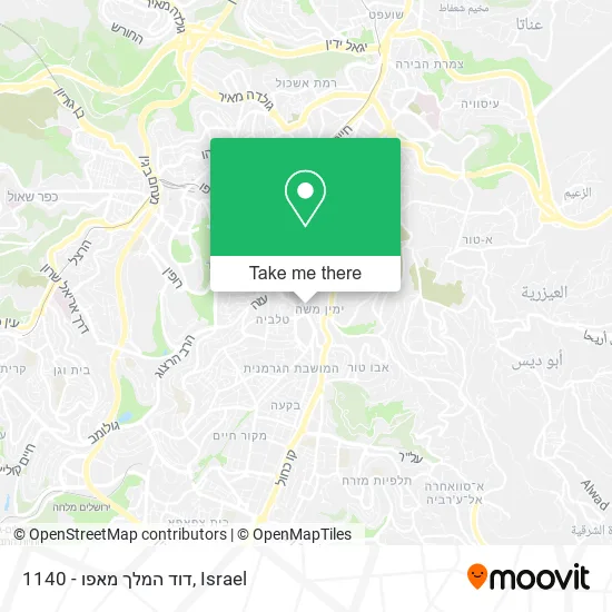 1140 - דוד המלך מאפו map