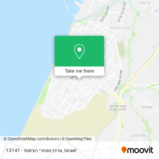 13141 - מרכז מסחרי הציונות map