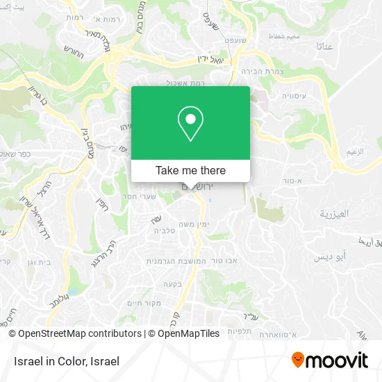 Карта Israel in Color