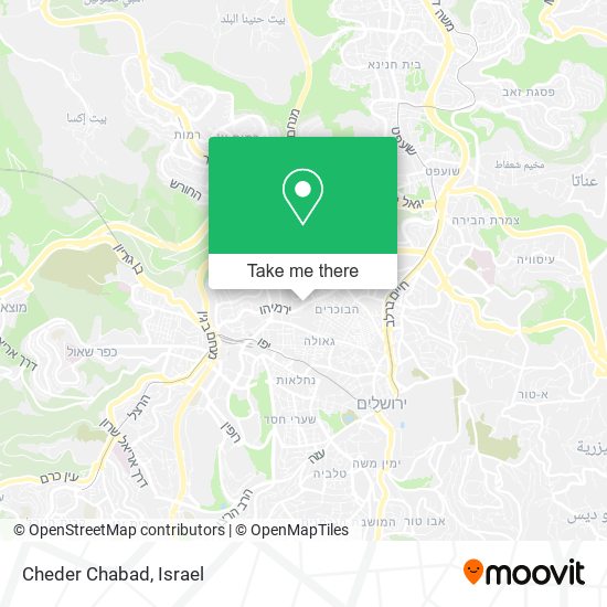 Cheder Chabad map