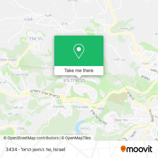 3434 - שד.החושן הראל map