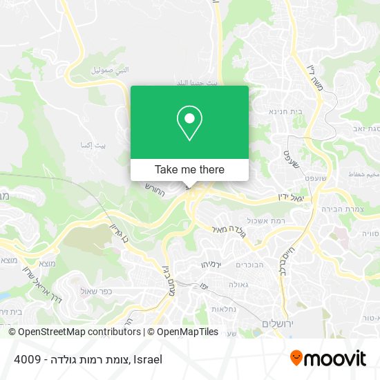 4009 - צומת רמות גולדה map