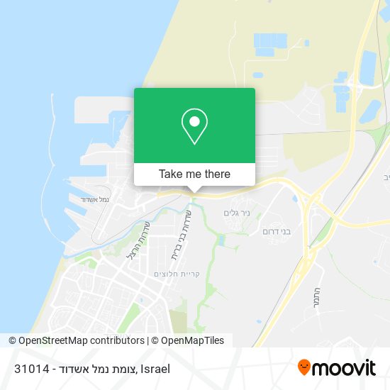 31014 - צומת נמל אשדוד map