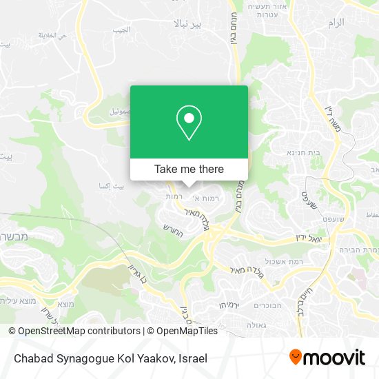 Chabad Synagogue Kol Yaakov map
