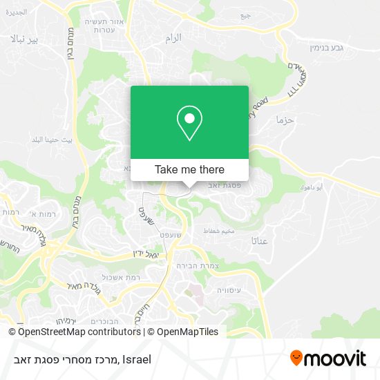 מרכז מסחרי פסגת זאב map