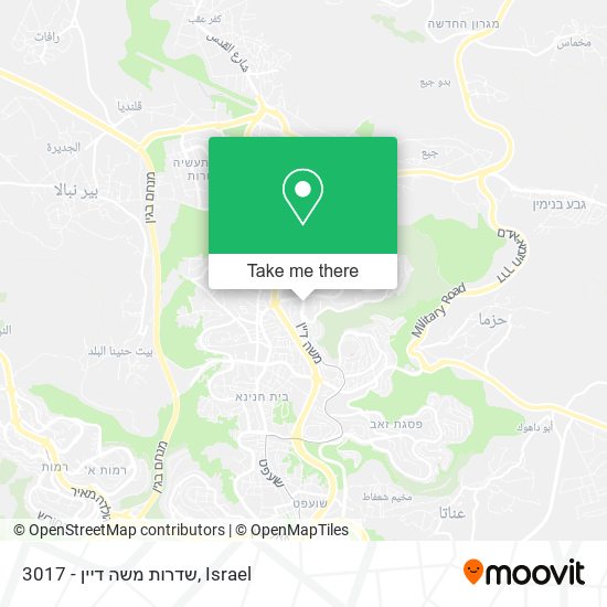 Карта 3017 - שדרות משה דיין