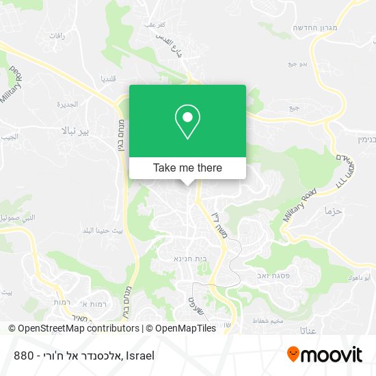 880 - אלכסנדר אל ח'ורי map