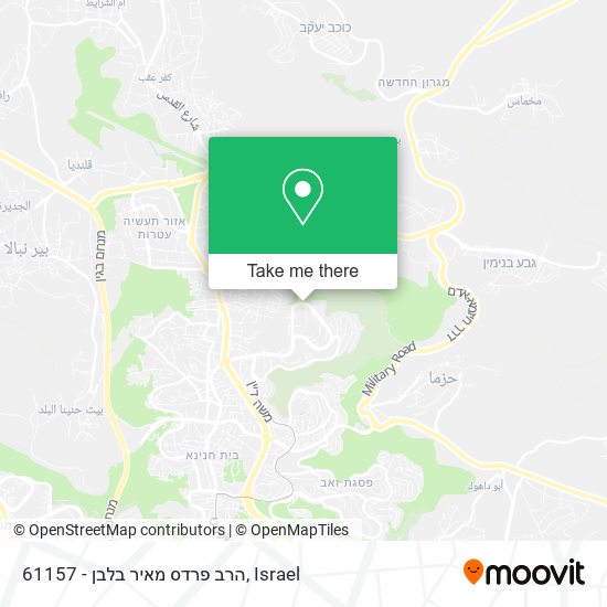 Карта 61157 - הרב פרדס מאיר בלבן
