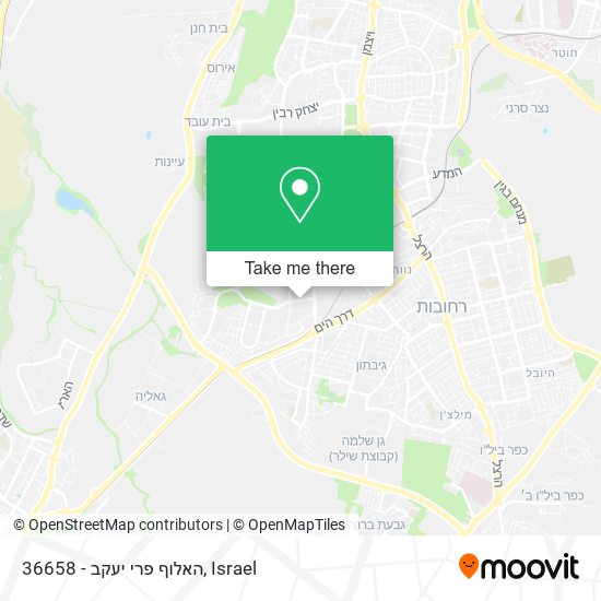 36658 - האלוף פרי יעקב map