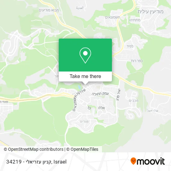 34219 - קניון עזריאלי map