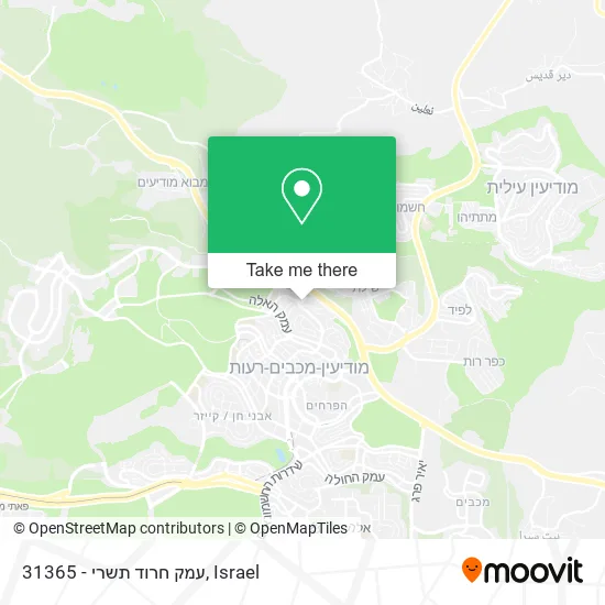 Карта 31365 - עמק חרוד תשרי