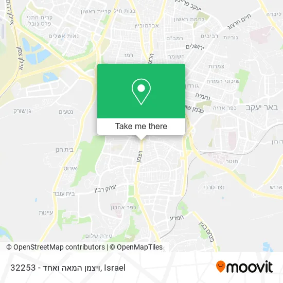 32253 - ויצמן המאה ואחד map