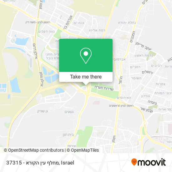 37315 - מחלף עין הקורא map