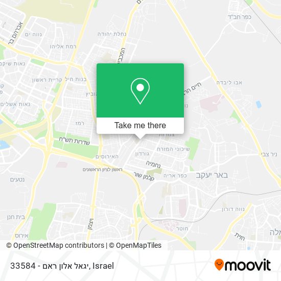 33584 - יגאל אלון ראם map