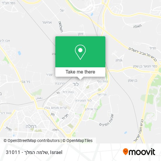 31011 - שלמה המלך map